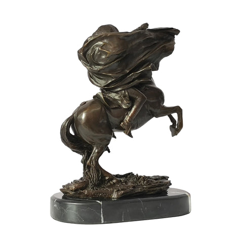 Statua Napoleone a cavallo in bronzo 29 cm