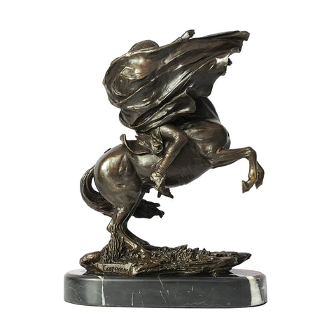 Statua Napoleone a cavallo in bronzo 29 cm