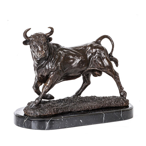 Scultura in bronzo<br> Toro 28 cm