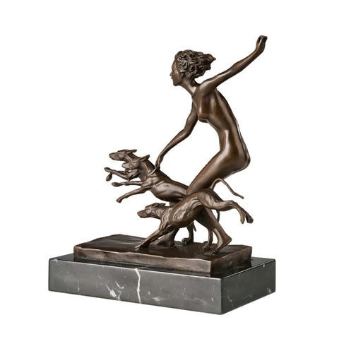 Statua in bronzo Diana Cacciatrice