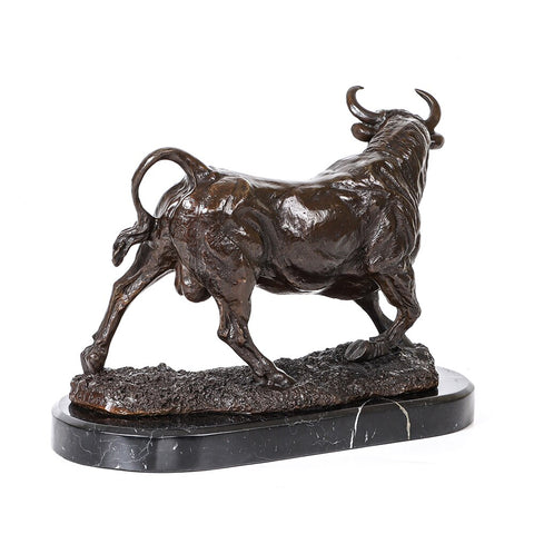 Scultura in bronzo<br> Toro 28 cm
