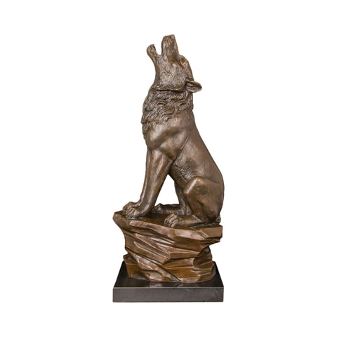 Lupo in bronzo 47 cm