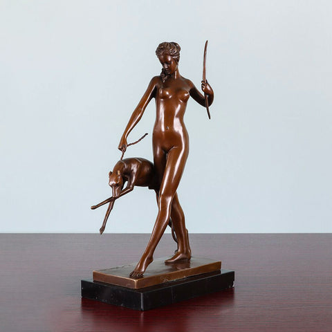 Diana in bronzo 31 cm