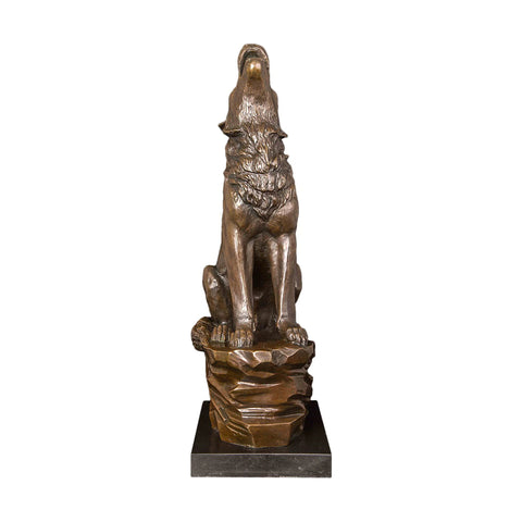 Lupo in bronzo 47 cm