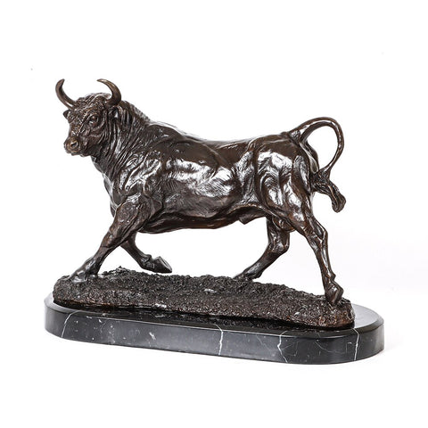 Scultura in bronzo<br> Toro 28 cm