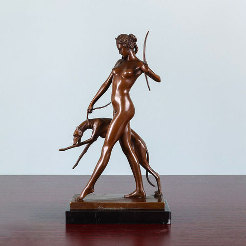 Diana in bronzo 31 cm