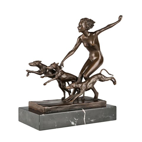 Statua in bronzo Diana Cacciatrice