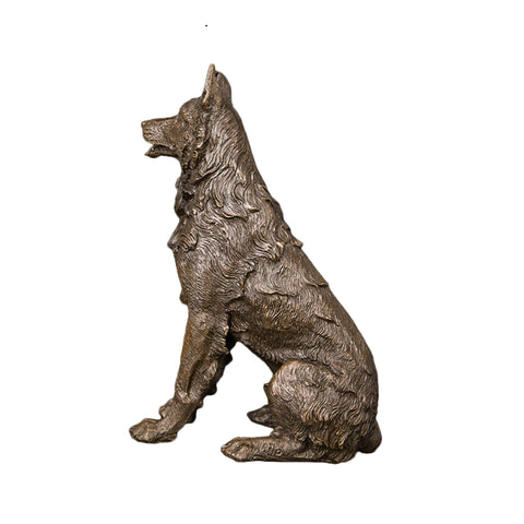 Scultura di animali in bronzo<br> Cane 20 cm