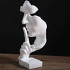 Statua dell'uomo<br> Silenzio sul volto