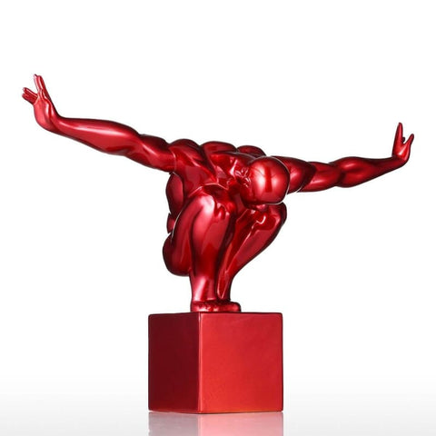 Statua dell'uomo<br> Design saggio dell'atleta