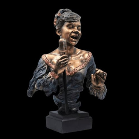Statua di donna<br> Cantante jazz