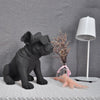 Statua del cane<br> Occhiali Bulldog 34 cm
