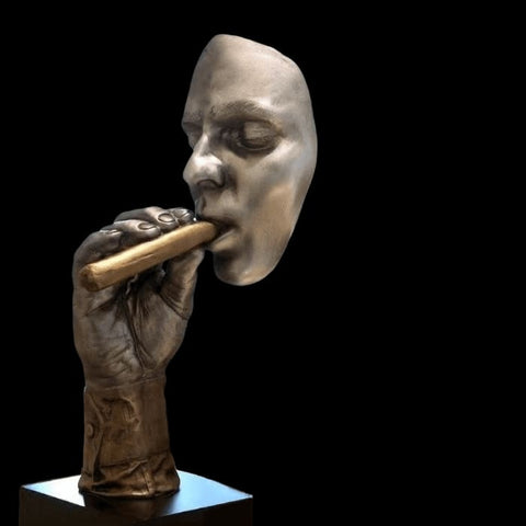 Statua dell'uomo<br> Sigaro retrò