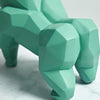 Statua Gorilla Origami in resina 22 cm