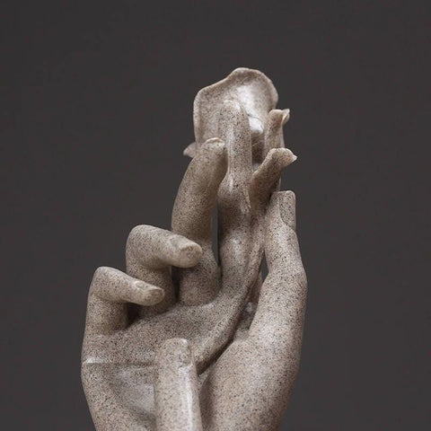 Statua di coppia<br> Mani e rosa