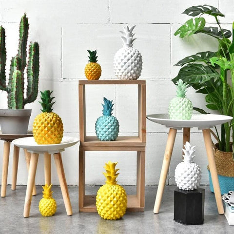 Statue Ananas Jaune