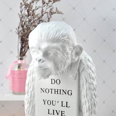 Statua del gorilla<br> Scimmia Brandalista di Banksy 36 cm
