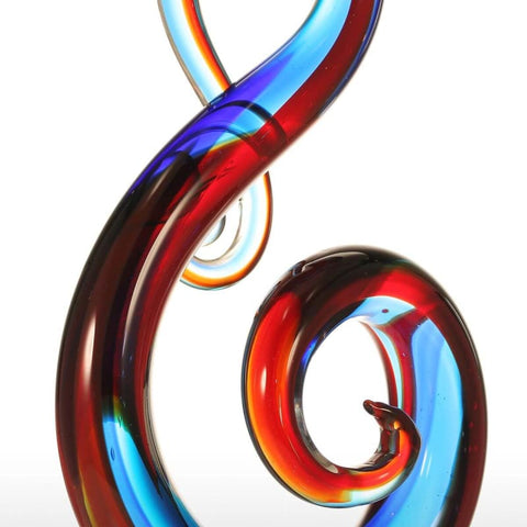 Scultura moderna<br> Design in vetro multicolore