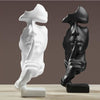 Statua dell'uomo<br> Silenzio sul volto