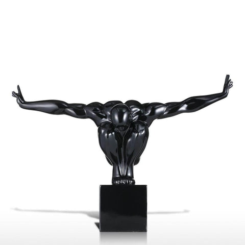Statua dell'uomo<br> Design saggio dell'atleta