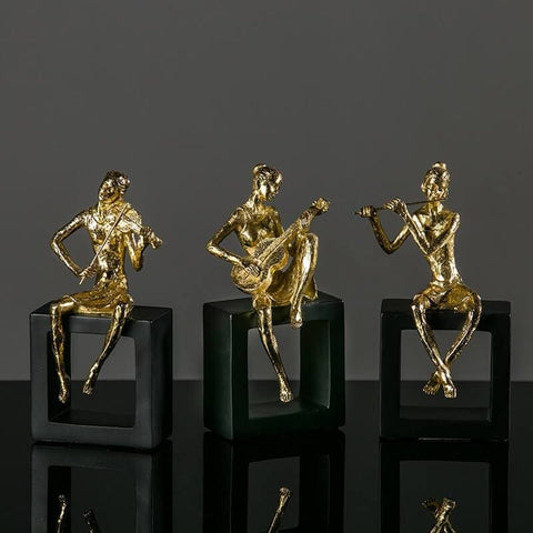 Statua di donna<br> Disegno Musicista 20 cm