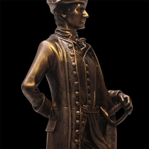 Statua dell'uomo<br> Riproduzione Napoleone effetto bronzo