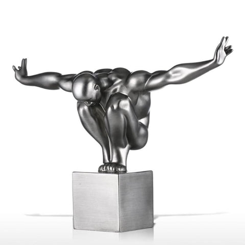 Statua dell'uomo<br> Design saggio dell'atleta