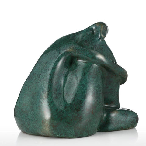 Statua di donna<br> Pensatore rotondo 26 cm