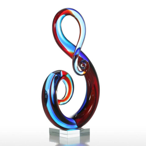 Scultura moderna<br> Design in vetro multicolore