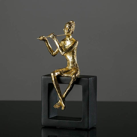 Statua di donna<br> Disegno Musicista 20 cm