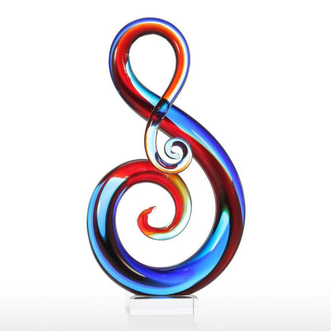 Scultura moderna<br> Design in vetro multicolore