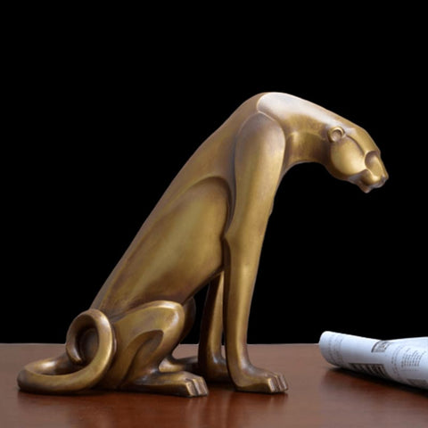 Scultura di pantera<br> Di lusso