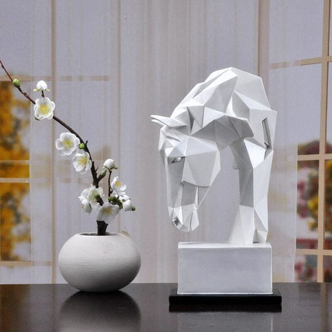Statua della testa di cavallo<br> Origami