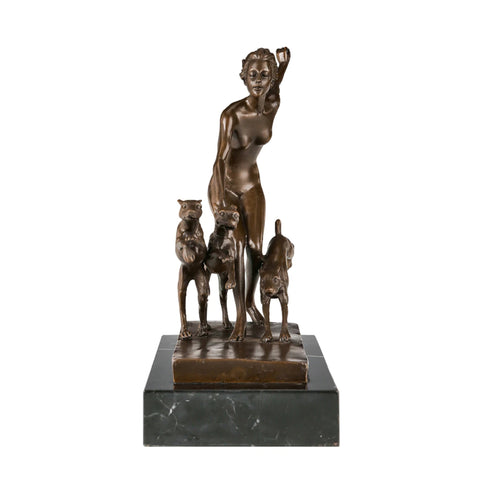 Statua in bronzo Diana Cacciatrice