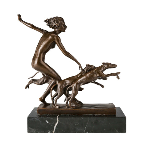 Statua in bronzo Diana Cacciatrice