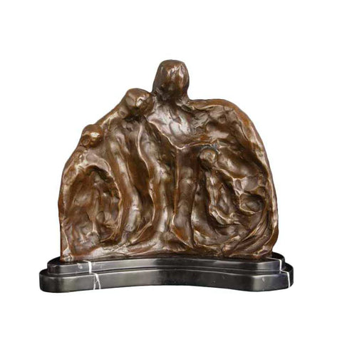 Scultura astratta in bronzo<br> Famiglia 25 cm