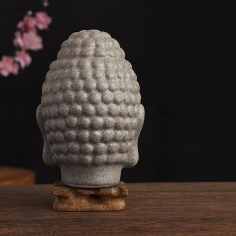 Scultura moderna della testa<br> di Budda