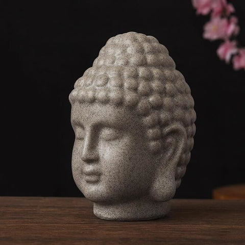 Scultura moderna della testa<br> di Budda