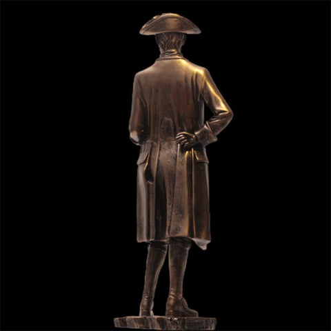 Statua dell'uomo<br> Riproduzione Napoleone effetto bronzo