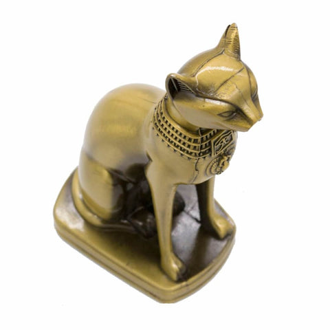 Statua Bastet Egitto<br> Effetto Bronzo