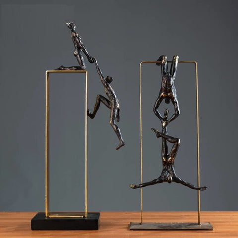 Statua dell'uomo<br> Progettazione acrobata