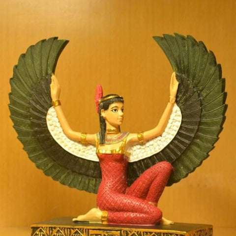 Statua di Iside<br> Ali spiegate 12 cm