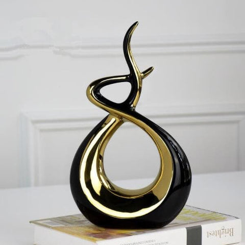 Scultura astratta<br> Abbraccio d'oro