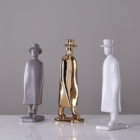 Statua dell'uomo<br> Retro detective