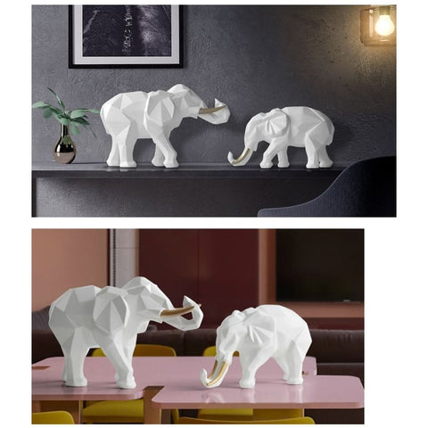 Statua decorativa dell'elefante<br> Duo