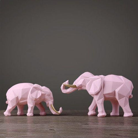 Statua decorativa dell'elefante<br> Duo