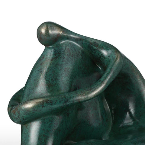 Statua di donna<br> Pensatore rotondo 26 cm