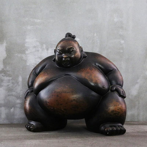 Statua dell'uomo<br> Sumo giapponese