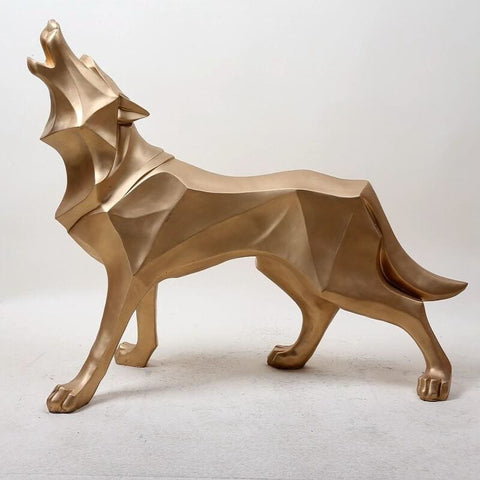 Statua del lupo<br> Origami