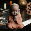 Scultura moderna<br> Statuetta Monaco Buddista 9 cm